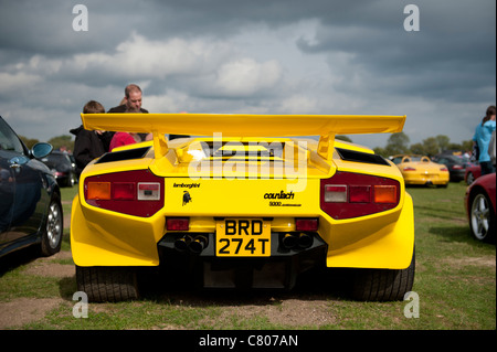 Gelbe Lamborghini bei Windsor-Auto-Show Stockfoto