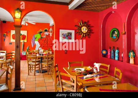 MEXIKANISCHES RESTAURANT-INTERIEUR Stockfoto