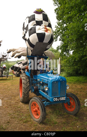 Trash-Stadt beim Glastonbury Festival 2003, Somerset, England, Vereinigtes Königreich. Stockfoto