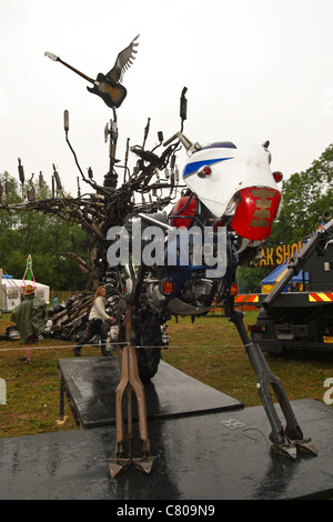 Trash-Stadt beim Glastonbury Festival 2003, Somerset, England, Vereinigtes Königreich. Stockfoto