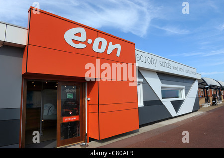 E.on Scroby Sands Wind Farm Besucherzentrum Great Yarmouth Norfolk England Uk Stockfoto