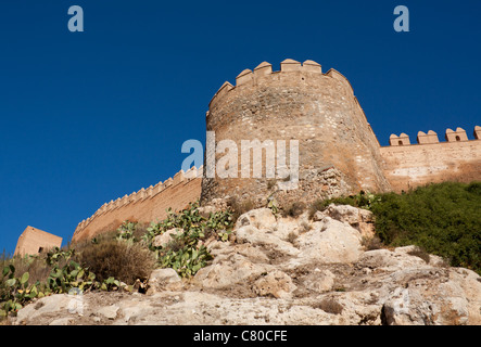 Alcazaba von Almeria, Spanien Stockfoto