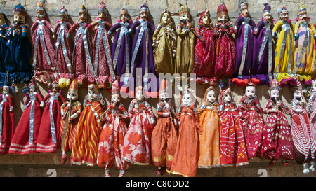 Traditionelle Puppen Jaisalmer, Rajasthan Indien Stockfoto