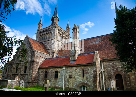 Whippingham Kirche, entworfen von Königin Victorias Ehemann Albert, Isle Of Wight, England Stockfoto