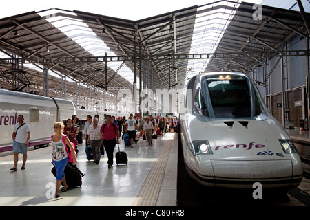 Ave Train Station Maria Zambrano Malaga Costa Del Sol Andalusien Spanien Stockfoto