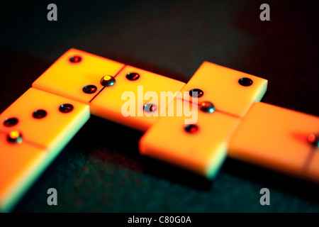 Domino-Spiel Stockfoto