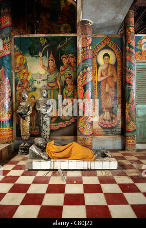 Vietnam, Mekong-Delta, Soc Trang, Chua Doi Bat Pagode Stockfoto