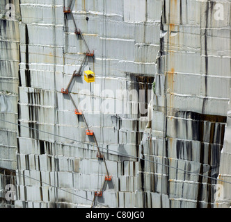 Die große Wand im Steinbruch am Rock of Ages Granitsteinbruch in Barre, Vermont von Ano Lobb Stockfoto