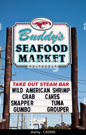 Buddys Fischmarkt in Panama City Beach, Florida USA. Stockfoto