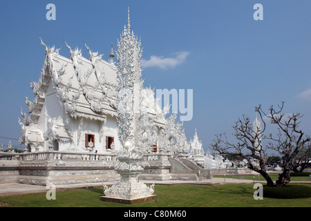 Thailand, Chiang Rai, buddhistische Tempel Wat Rong Khun Stockfoto