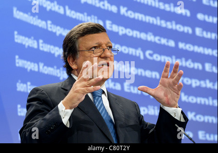 EU-Kommissionspräsident Jose Manuel Barroso anlässlich der Europäischen Kommission in Brüssel Stockfoto