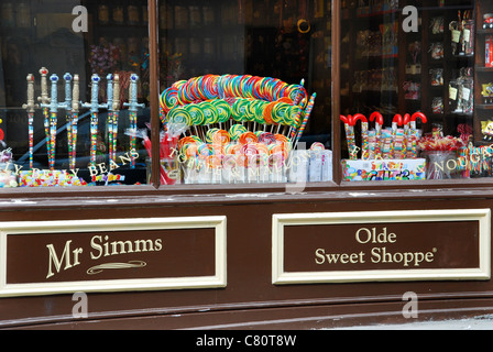 Herr Simms Olde Sweet Shoppe Bath UK Stockfoto