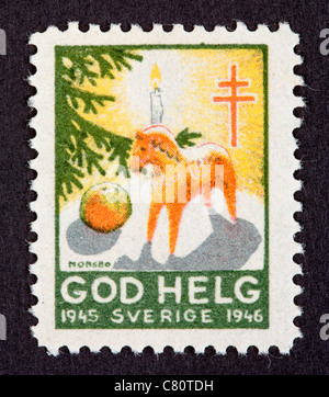 Schwedische Weihnachten Stempel Stockfoto