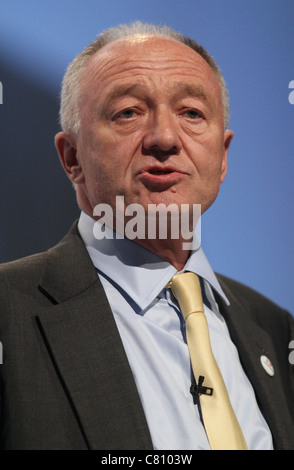 KEN LIVINGSTONE LABOUR PARTY Londoner Bürgermeister CAND 25. September 2011 der AAC LIVERPOOL ENGLAND Stockfoto