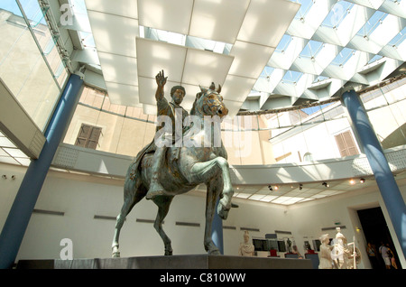 Reiterstatue des Marcus Aurelius in den Kapitolinischen Museen, Rom, Italien, Europa Stockfoto