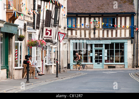 High Street von Cotswold Stadt von Winchcombe, Gloucestershire, UK Stockfoto