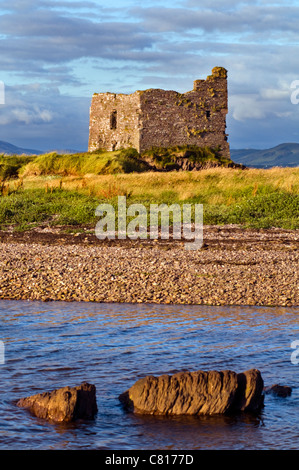 Ballinskelligs Schloss in der Nähe des Ring of Kerry in County Kerry, Irland Stockfoto