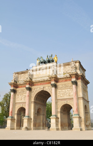 Der Arc de Triomphe du Caroussel Stockfoto