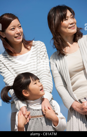 Frauen aus drei Generationen Stockfoto