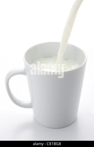 Heiße Milch Stockfoto