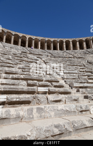 Antiken Theater von Aspendos in der südlichen Türkei Stockfoto