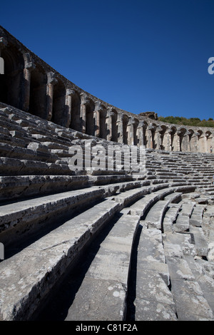 Antiken Theater von Aspendos in der südlichen Türkei Stockfoto