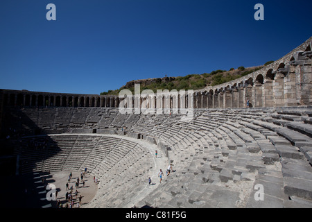 Antiken Theater von Aspendos in der südlichen Türkei Stockfoto