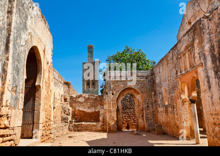 Marokko, Rabat, Moschee in Chellah Nekropole Stockfoto