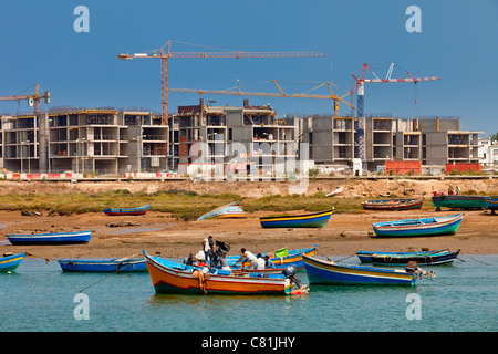 Marokko, Rabat, Ufer des Bou Regreg River Stockfoto