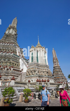 Thailand, Bangkok, Wat Arun, der Tempel der Morgenröte Stockfoto