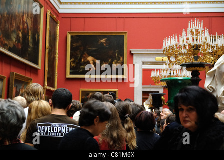 Die großen italienischen Oberlicht Halle, Eremitage, St. Petersburg, Russland Stockfoto