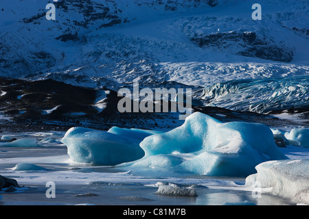 Eisberge in Breidarlon Lagune im Süden Islands Stockfoto