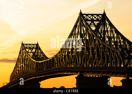 Jacques Cartier Brücke, Montreal, Quebec, Kanada. Stockfoto