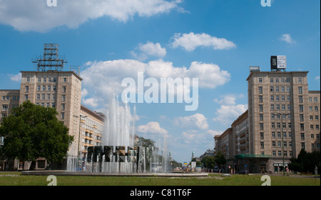 Karl-Marx-Allee, sozialistischen Boulevard, Berlin Stockfoto