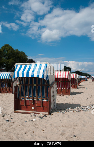 Travemünde Strand, Lübecker Bucht, Ostsee, Schleswig-Holstein. Deutschland, Europa Stockfoto