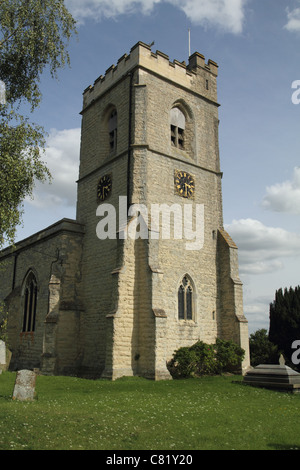 Kirche St. Mary's, Hardwick & Weedon, Buckinghamshire, Sir Robert Lee Vorfahr des Robert E. Lee hier begraben. Stockfoto