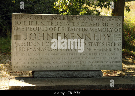 John F. Kennedy Memorial, Runnymede, Berkshire, England. Stockfoto