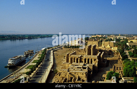 Abu el Haggag Moschee auf den Ruinen der Tempel von Luxor, Ägypten Stockfoto