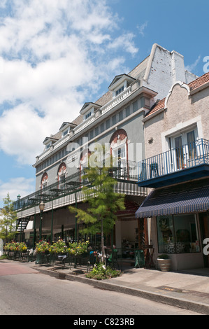 Alabama, Mobile, historische Innenstadt, Dauphin Street, Sidewalk Cafe restaurant Stockfoto