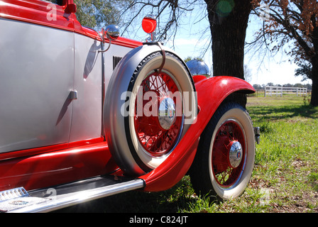 Ersatzrad 1929 Graham-Paige Oldtimer Stockfoto