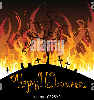 Halloween-Karte Stockfoto