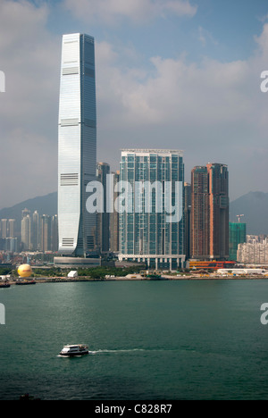 Kowloon und Victoria Harbour, Hongkong Stockfoto