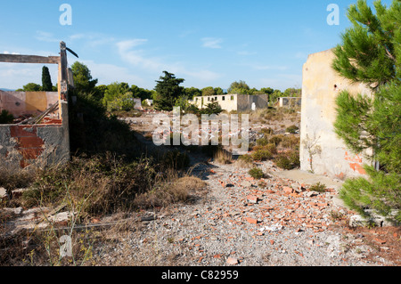 Camp de Rivesaltes zwischen Rivesaltes und Perpignan in Südfrankreich.  SIEHE BESCHREIBUNG FÜR DETAILS. Stockfoto