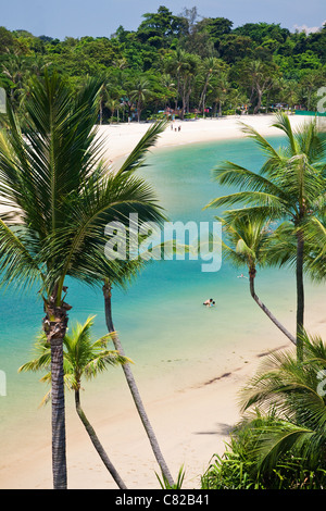 Palawan Beach auf Sentosa Island, Singapur Stockfoto