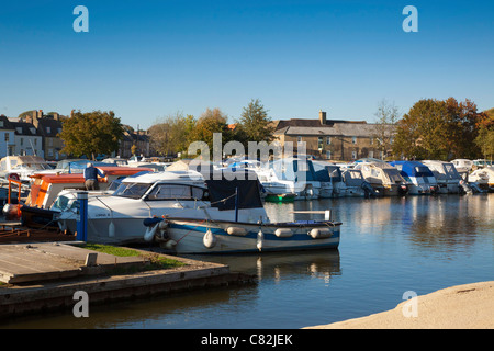 Bootswerft Marina entlang dem Fluss Ouse in Ely, Cambridgeshire UK Stockfoto