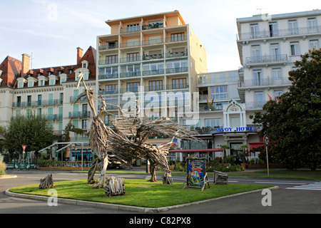 Évian-Les-Bains am Genfersee in Haute-Savoie-Abteilung der Region Rhône-Alpes im Südosten Frankreichs. Stockfoto