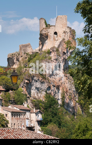 Festung von Penne, Tarn, Midi-Pyrenäen, Frankreich Stockfoto