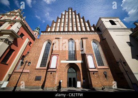 Gotischen Stil erzkathedralen Basilika das Martyrium des St. Johannes des Täufers in Altstadt von Warschau, Polen Stockfoto