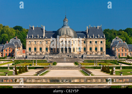 Europa, Frankreich, Seine-et-Marne (77), Schloss Vaux-le-Vicomte Stockfoto