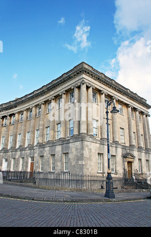 Nr. 1 der Royal Crescent in Bath, Somerset, England N.E., Großbritannien Stockfoto